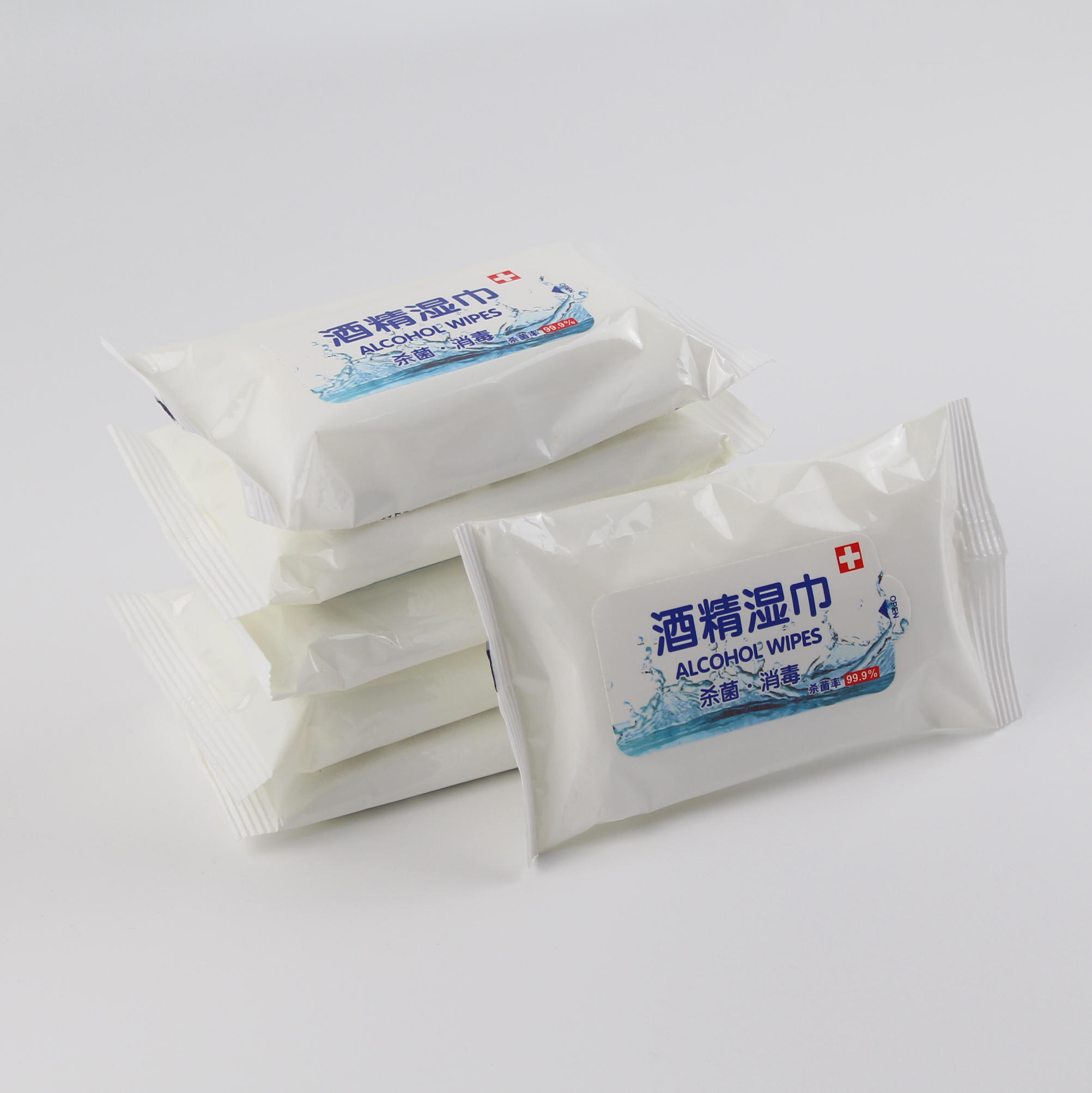  Spunlace Non-Woven Wet Wipes Manufacturer with 75% Alcohol