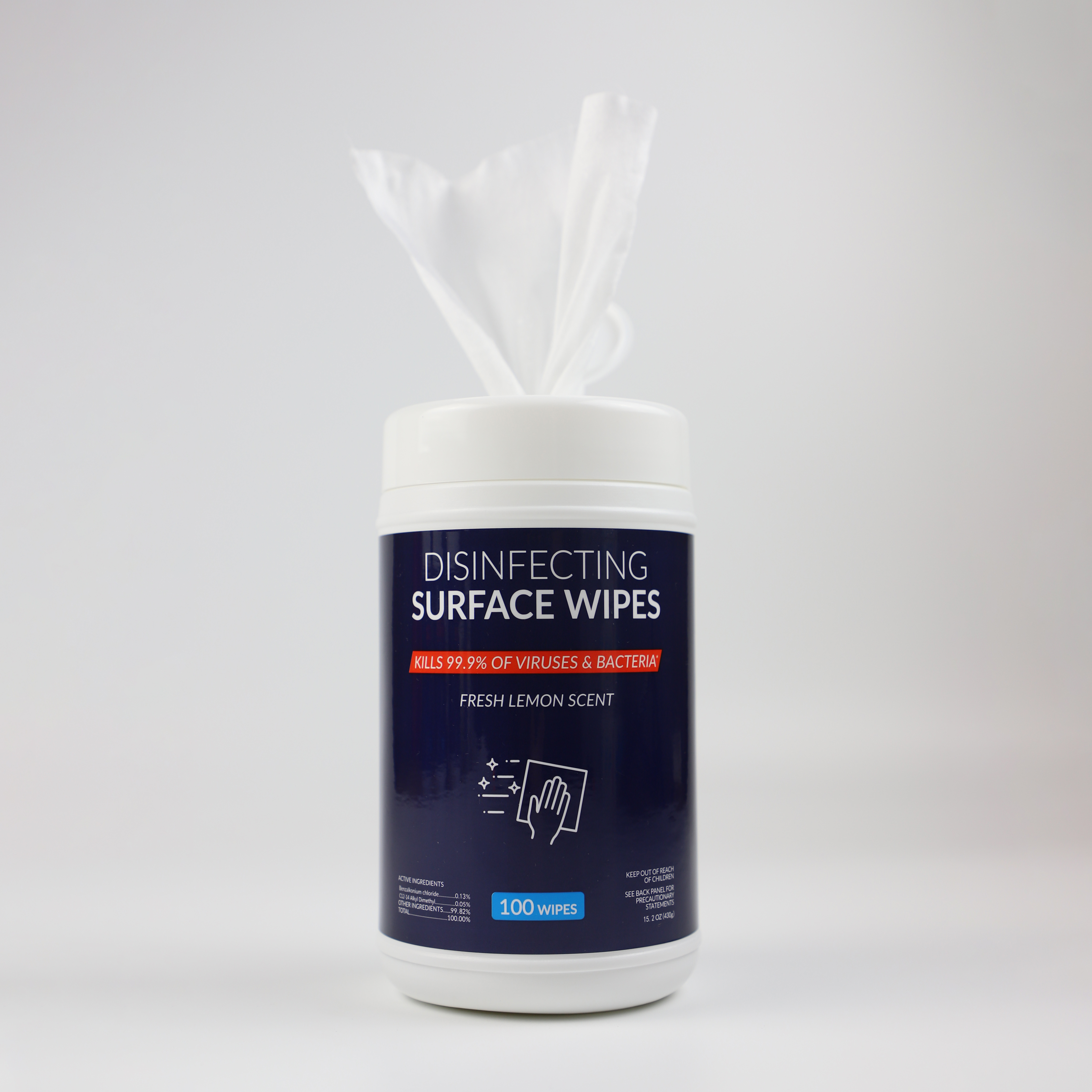 Sterilized Wipes Manufacturer 100pcs Disinfecting Wipes Hospital Grade Cleaner