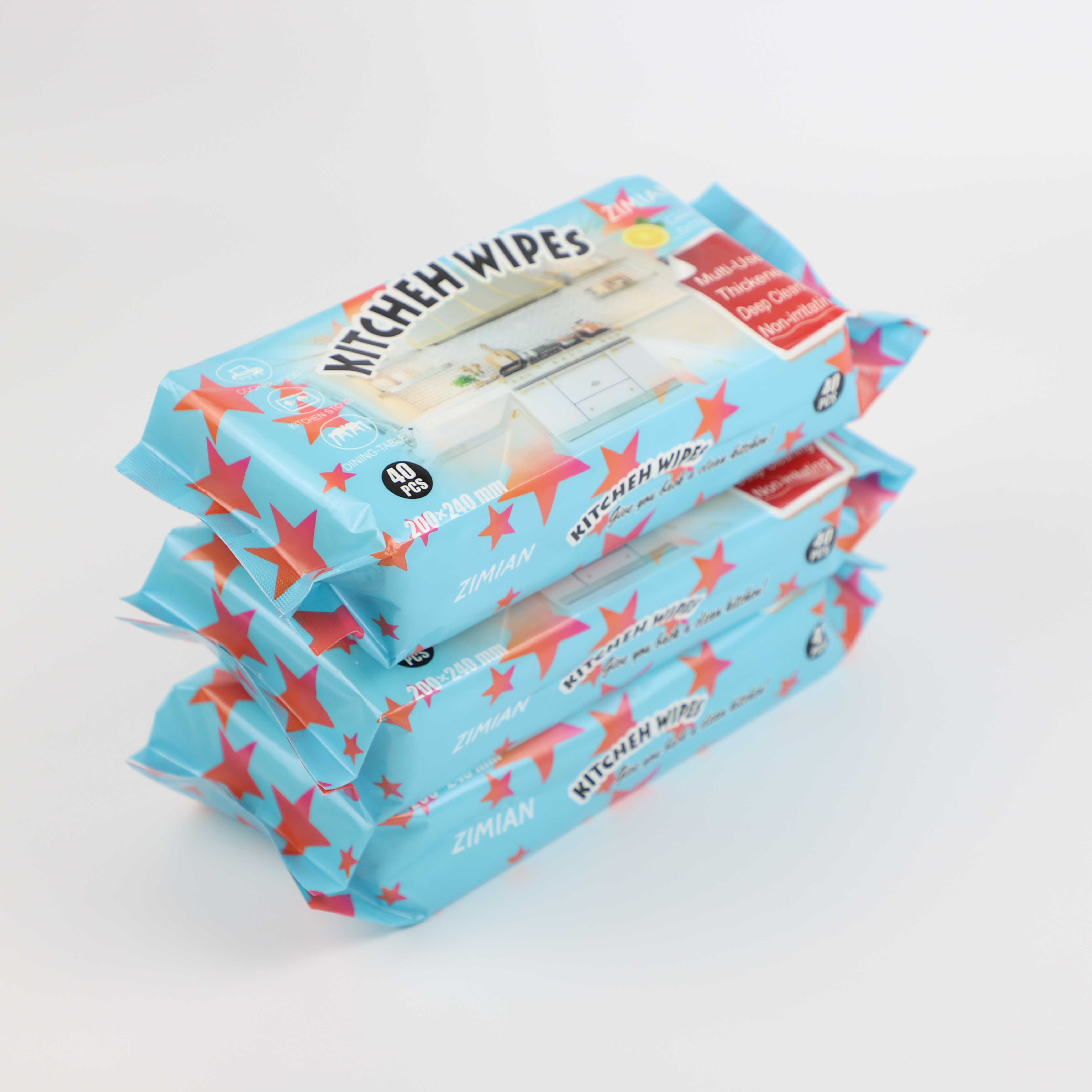 Wet Wipes Manufacturer Multi-Surface Antibacterial Cleaning Wipes for Disinfecting  