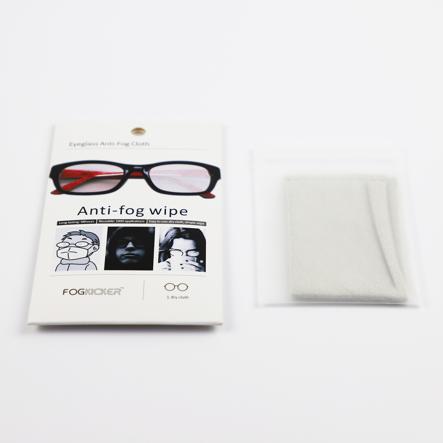 Anti-fog Lense Wet Wipes Manufacturer with Microfiber Cloth, for Camera Lenses, Face Shields, Ski Masks or Swim Goggles 