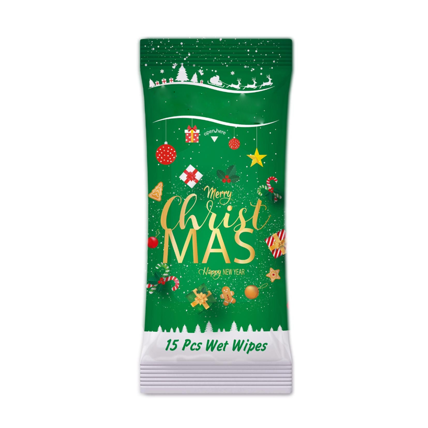 Baby Wet Wipes Manufacturer Bamboo Biodegradable Christmas Water Wipes 
