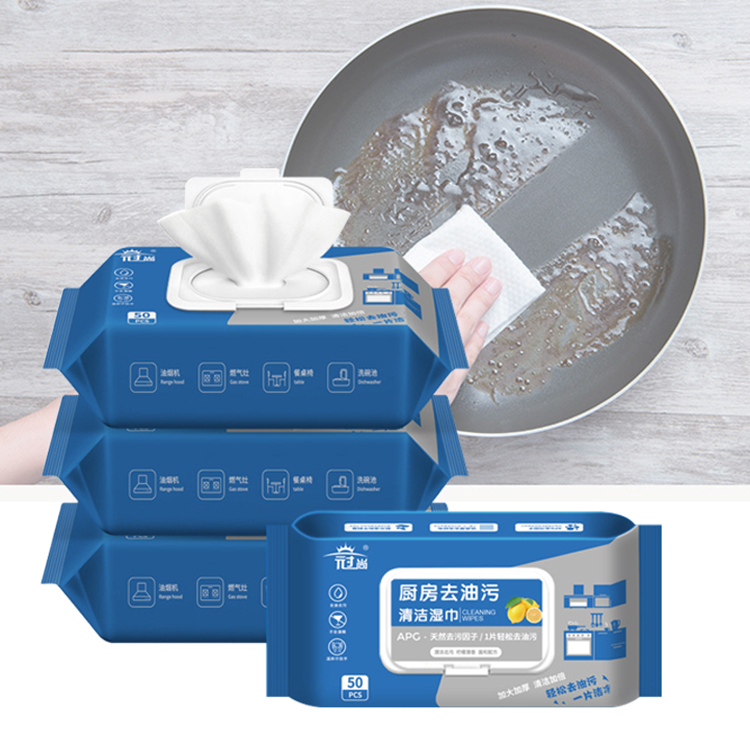 Kitchen Wet Wipes Manufacturer Customizable All-purpose Kitchen Wipes 