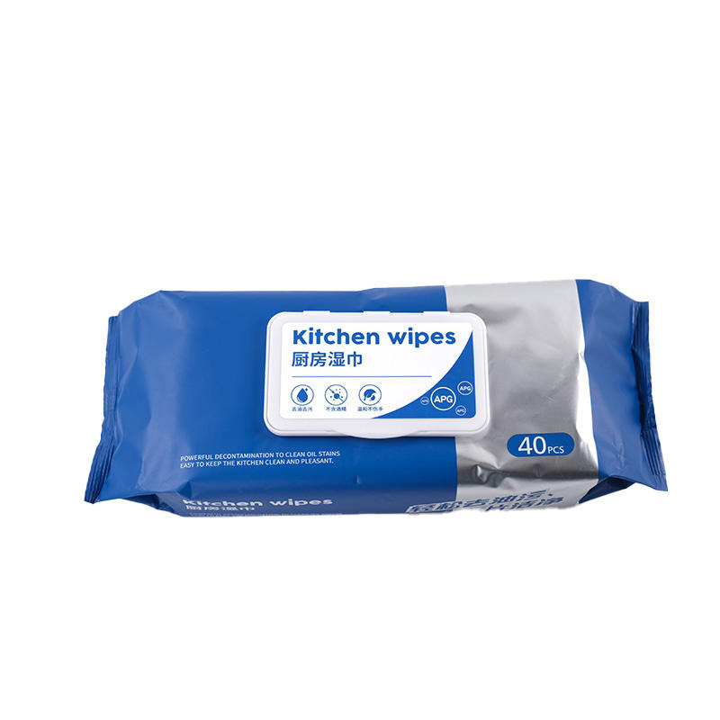 Kitchen Wet Wipes Manufacturer Lemon and Lime Blossom For Disinfecting and Cleaning