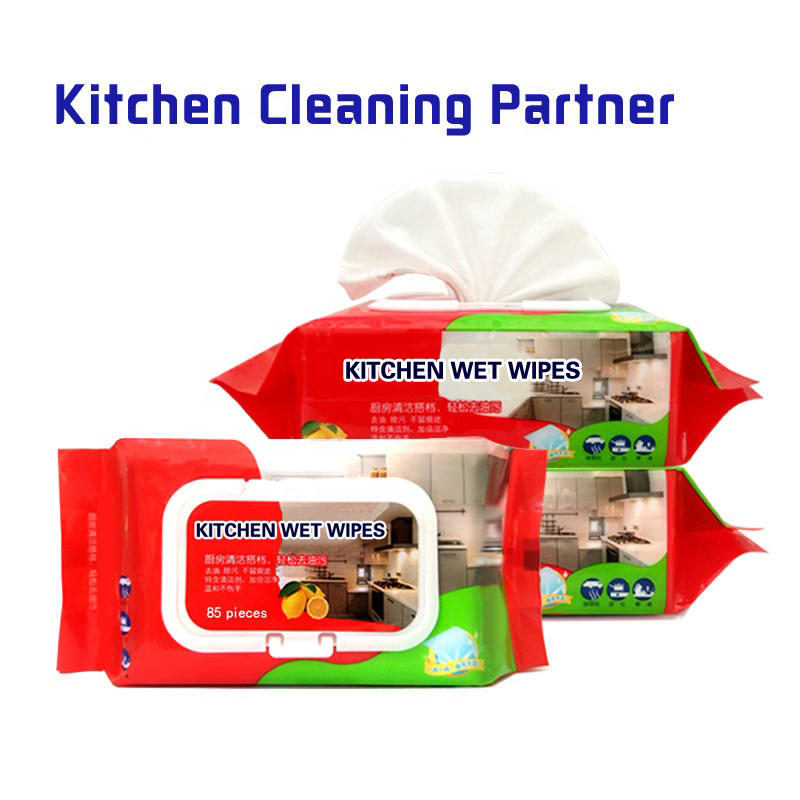 Kitchen Wet Wipes Manufacturer Eco Friendly Multi-Surface Kitchen Wipes 
