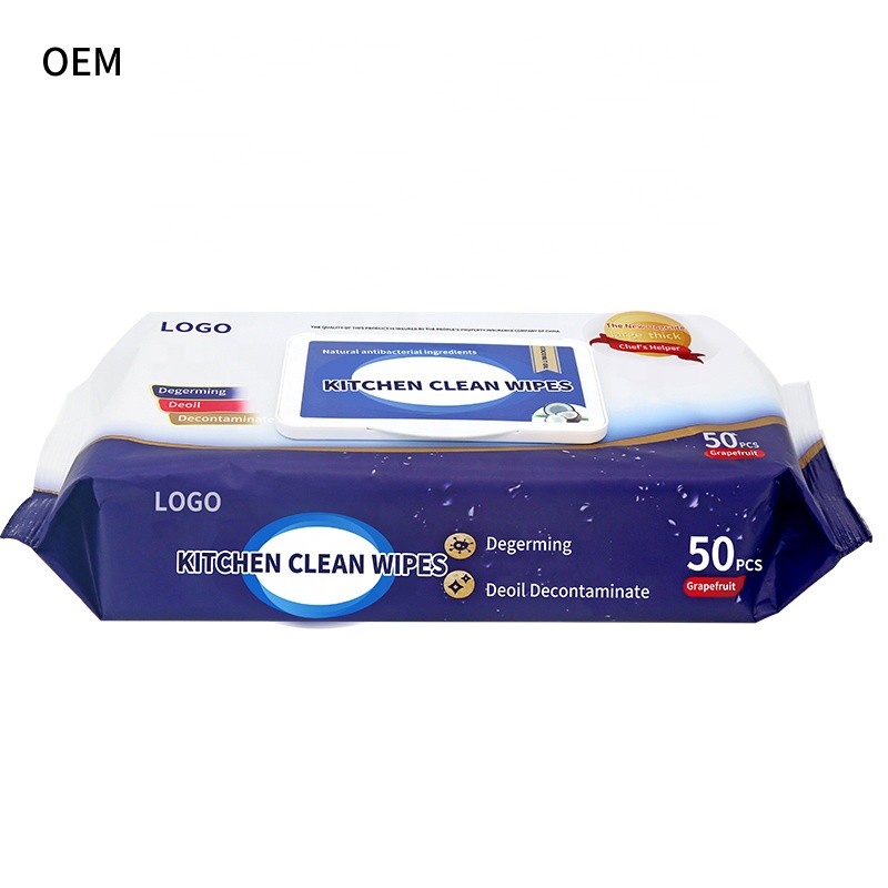 Kitchen Wet Wipes Manufacturer Bathroom and Kitchen Cleaning Wipes