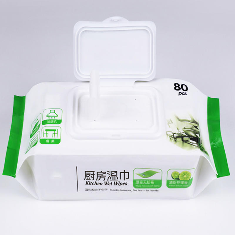 Kitchen Wet Wipes Manufacturer Multi-Surface Antibacterial Cleaning Wipes