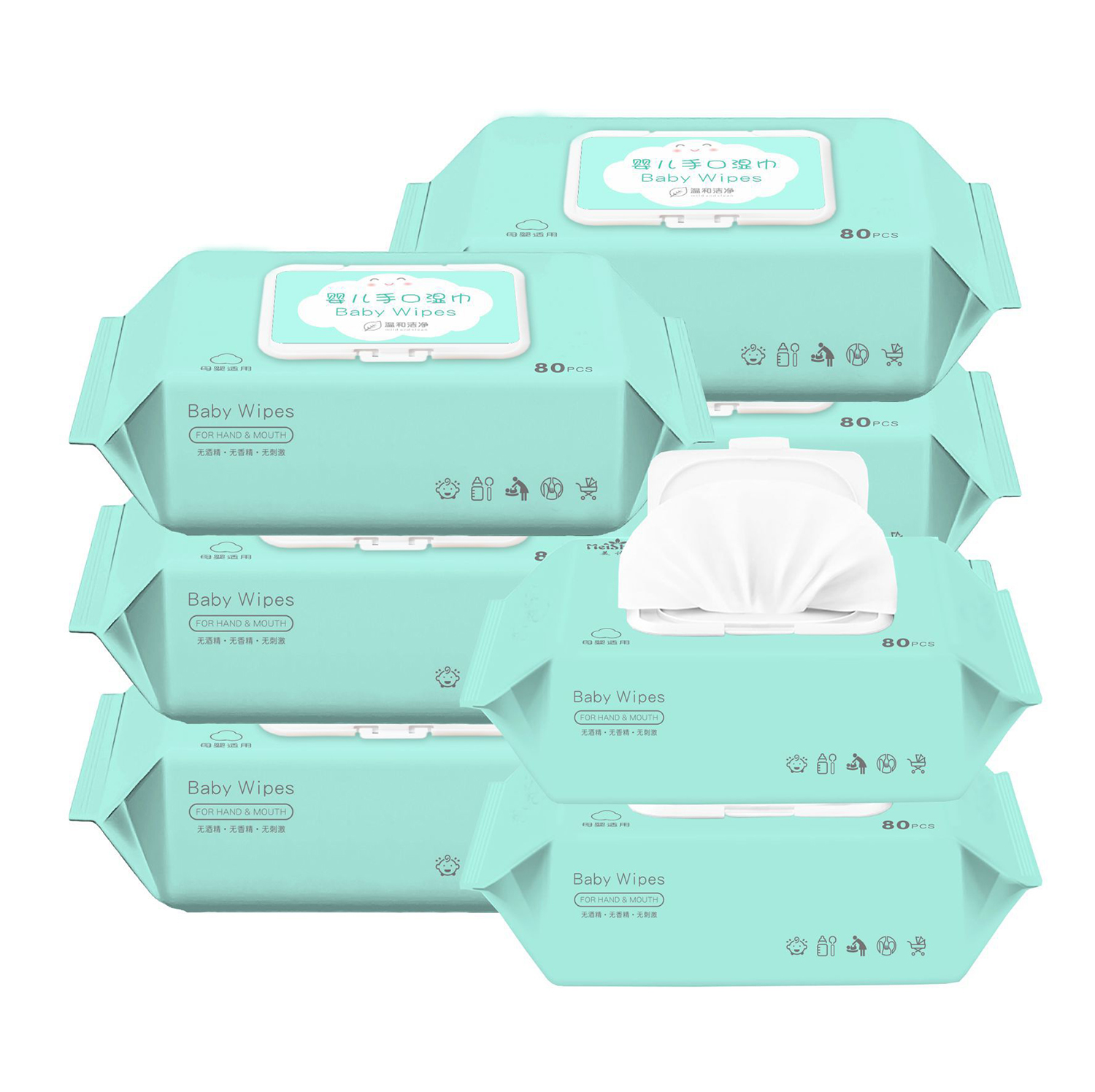 Baby Wet Wipes Manufacturer Custom Logo Wipes 