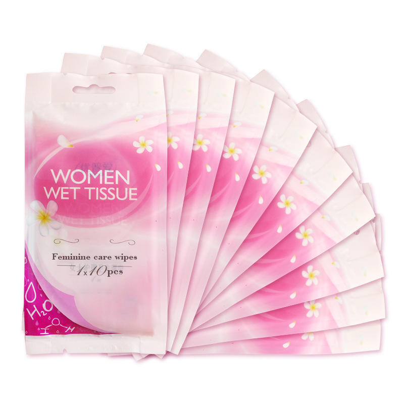 Feminine Wet Wipes Flushable Plant-Based Wipes with Botanicals Dispenser for At-Home Use