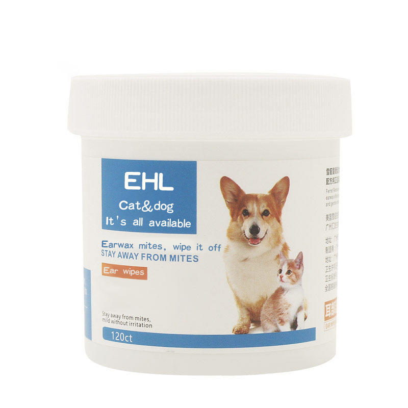 Dog Pets Cleansing Deodorizing Cats Wipes with Vitamin E Skin Conditioners and Aloe
