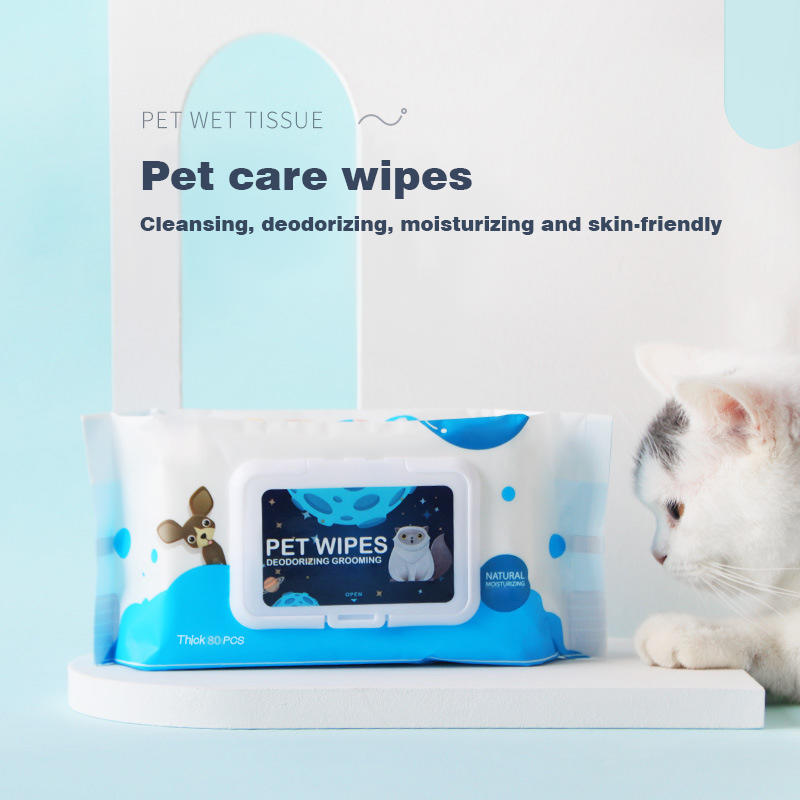  Thick Unscented Grooming Premium Plant-Based Pet Wipes Made with Earth Friendly Sustainable Bamboo