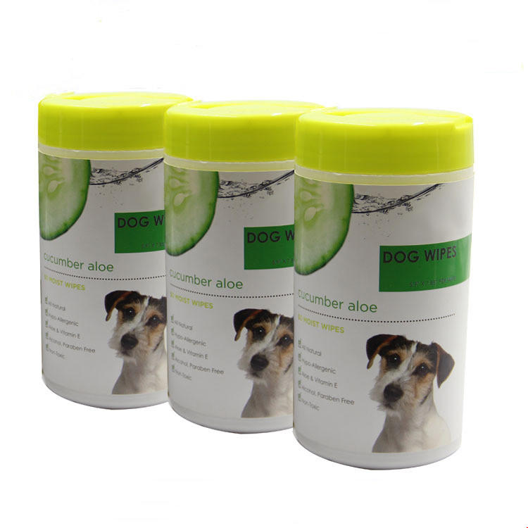 Disposable Nonwoven Pet Ear Wet Wipes Can In Plastic Tube             