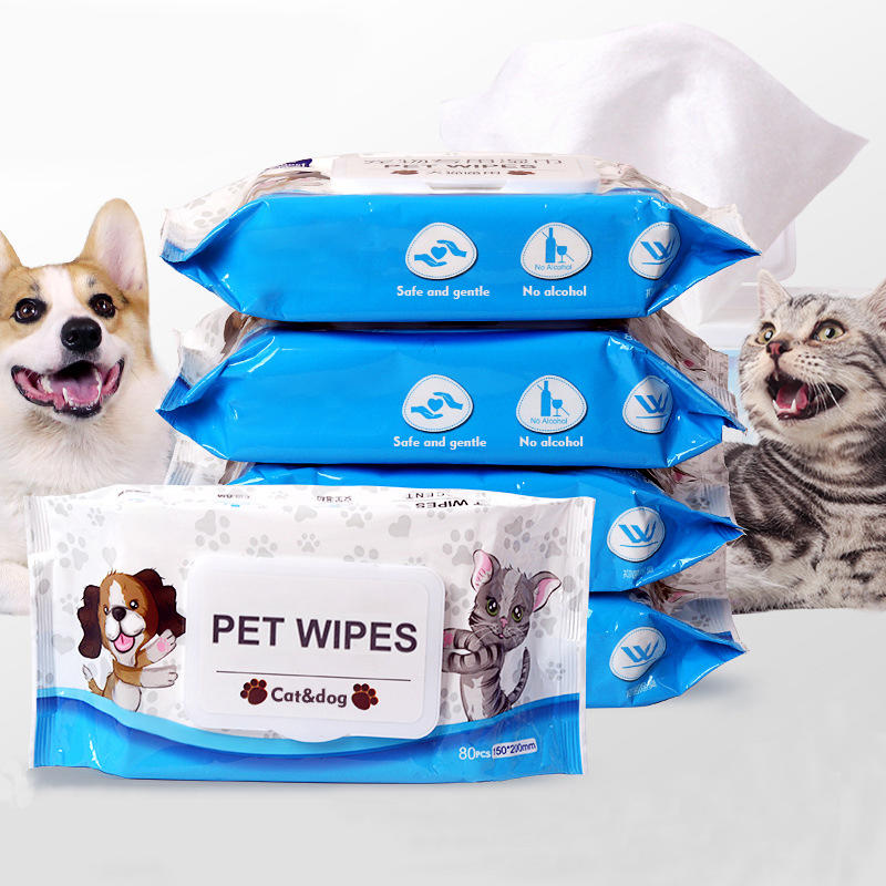 Pets Heavy Duty Multipurpose Dog Bath Dog Wipes Remove Odor Refreshes Skin Scent Pet Wipes