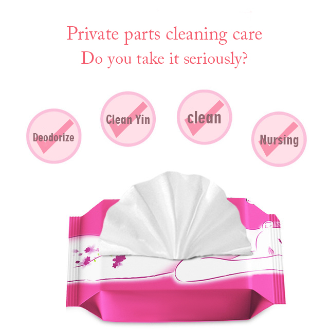 Earth Friendly Private Label Feminine Wipes Flushable