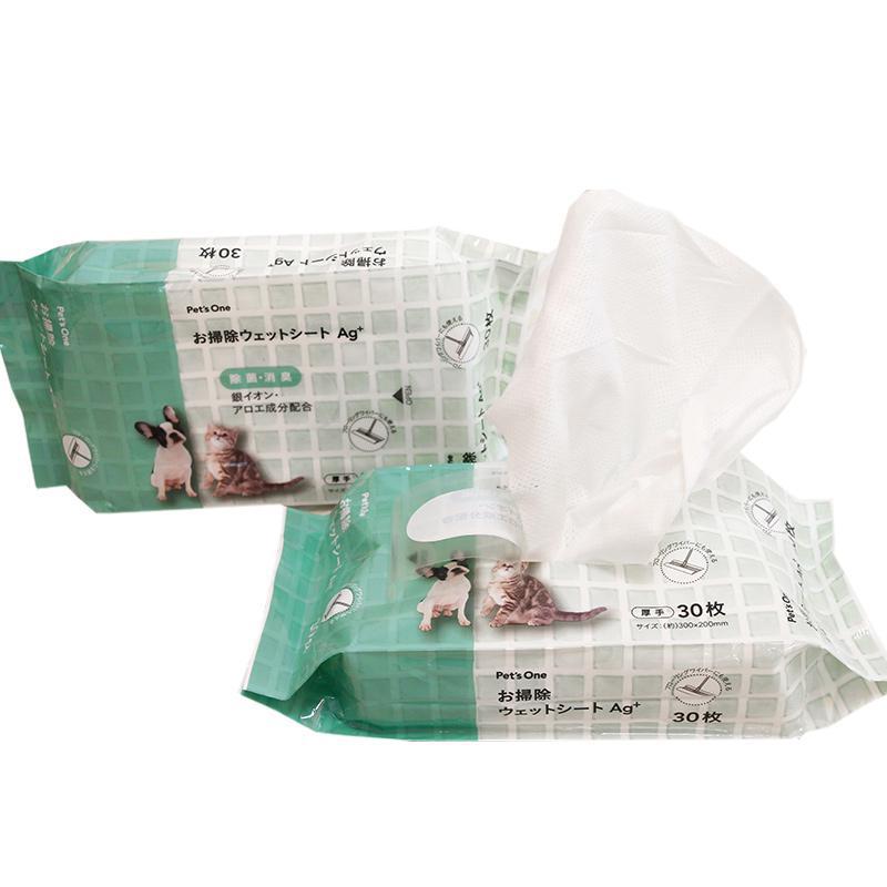 Plant-Based and Compostable Certified 99% Biobased Hypoallergenic Deodorizing Grooming Pet Wipes for Paws