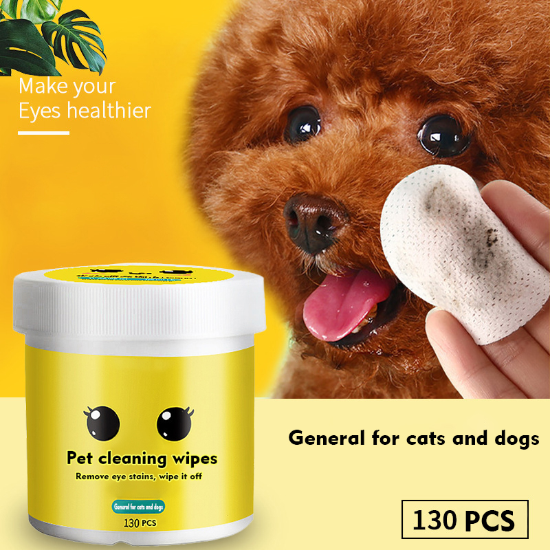 Dog Cat Cleaning Cat Tear Stain Remover Gentle Non-intivating Cleaning Wet Wipes