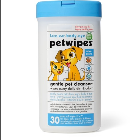 Mild and Soothing Dog Grooming Wipes in Tropical Splash Scent Wipes for Dogs