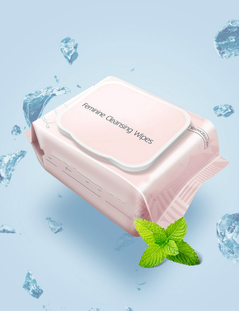 Earth Friendly 100% Natural Women's Care Hygiene Wet Wipes 