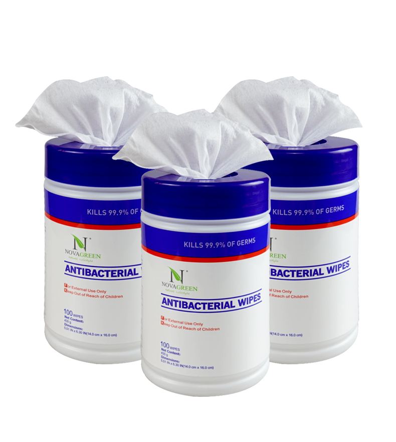 Antiseptic disinfectant wipes for personal and household 