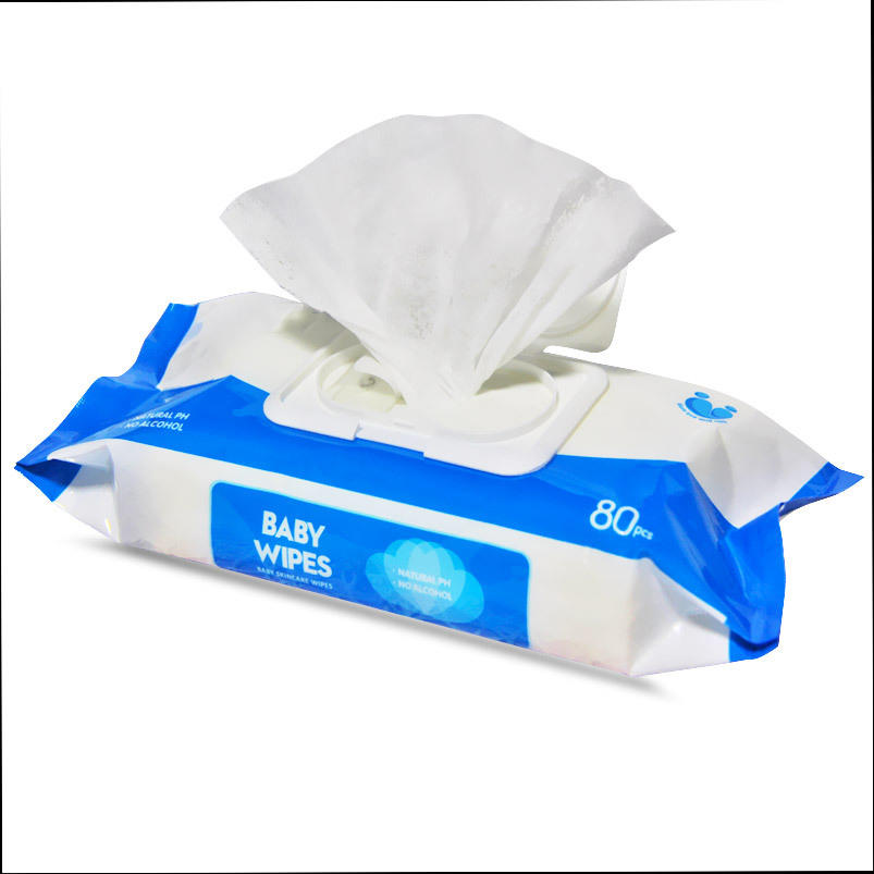  Biodegradable Spunlace Nonwoven Anti-bacterial Cleaning Baby Hand Mouth Wet Wipes