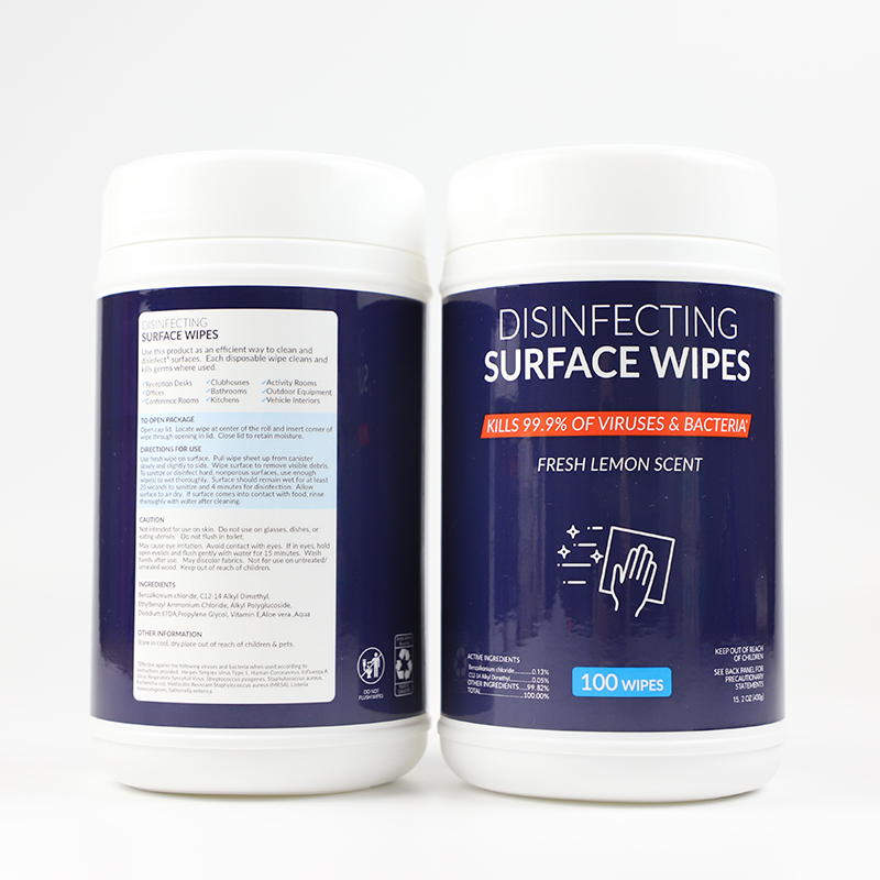 75% Alcohol Wipes Surface Disinfecting Towelettes Antibacterial Wipes