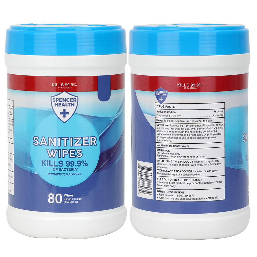 Custom LOGO Factory Price Surface Disinfecting Towelettes Antibacterial Wipes