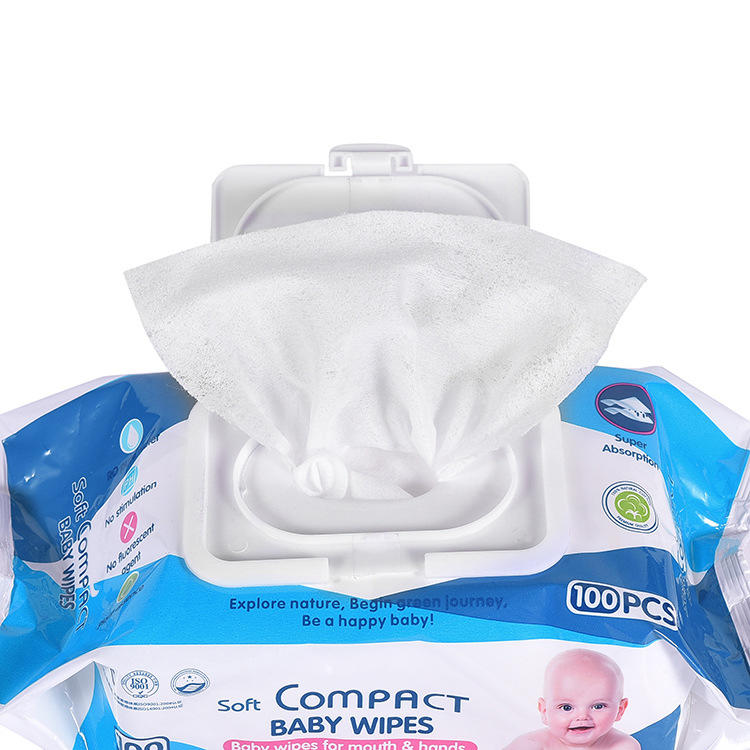 Nonwoven Natural Care Sensitive Unscented Baby Wet Wipes