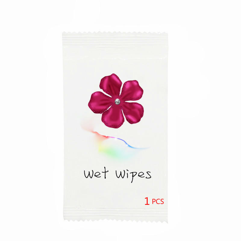  Biodegradable Single Pocket Women Cleanning Wipes