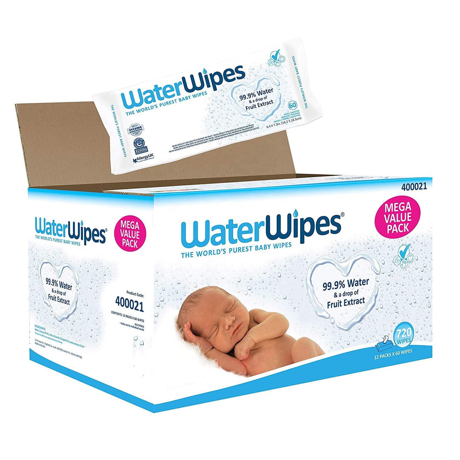 Flushable Wet Wipes with Aloe & Vitamin E