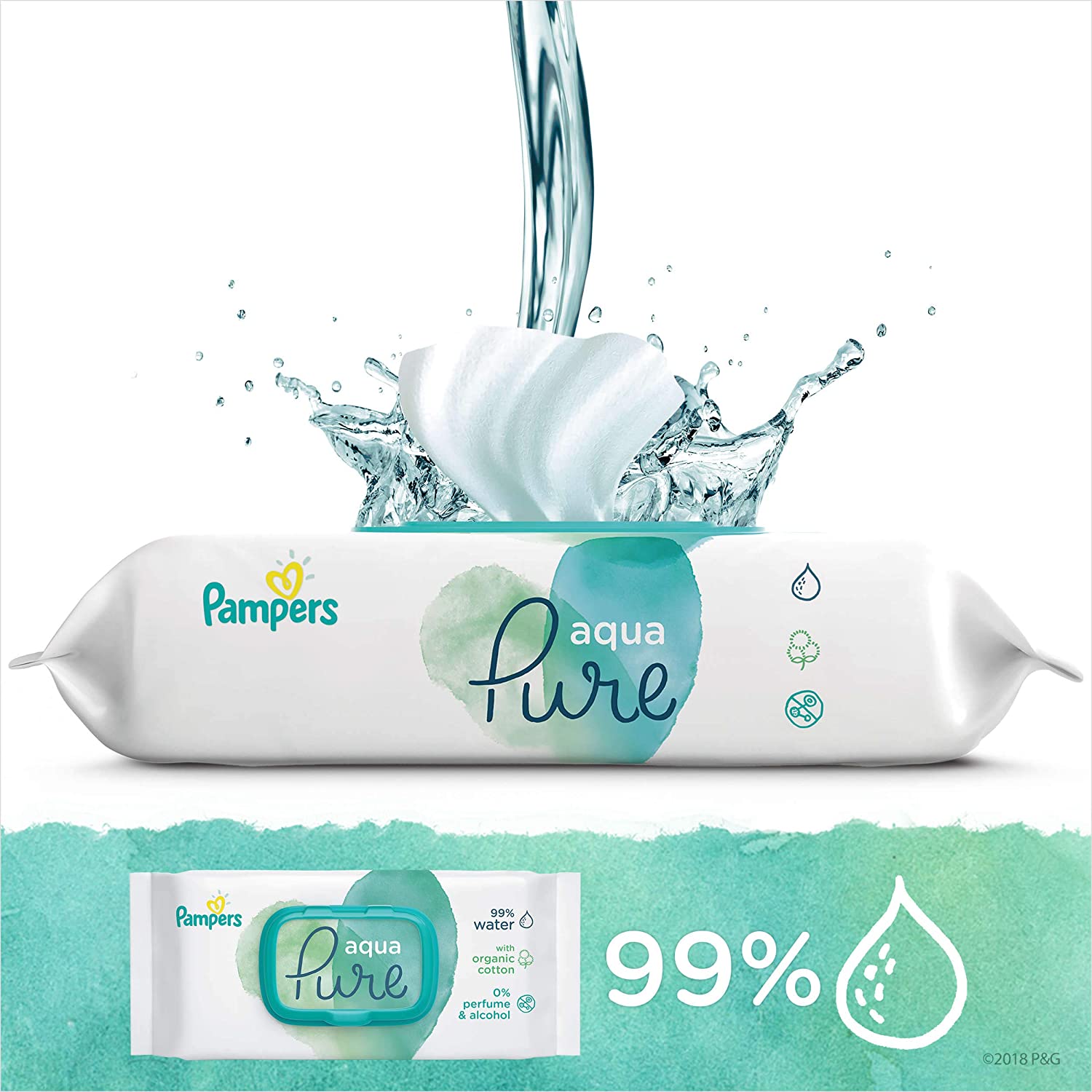  Fit Disposable Baby Diapers with Stretchy Waistband Packaging